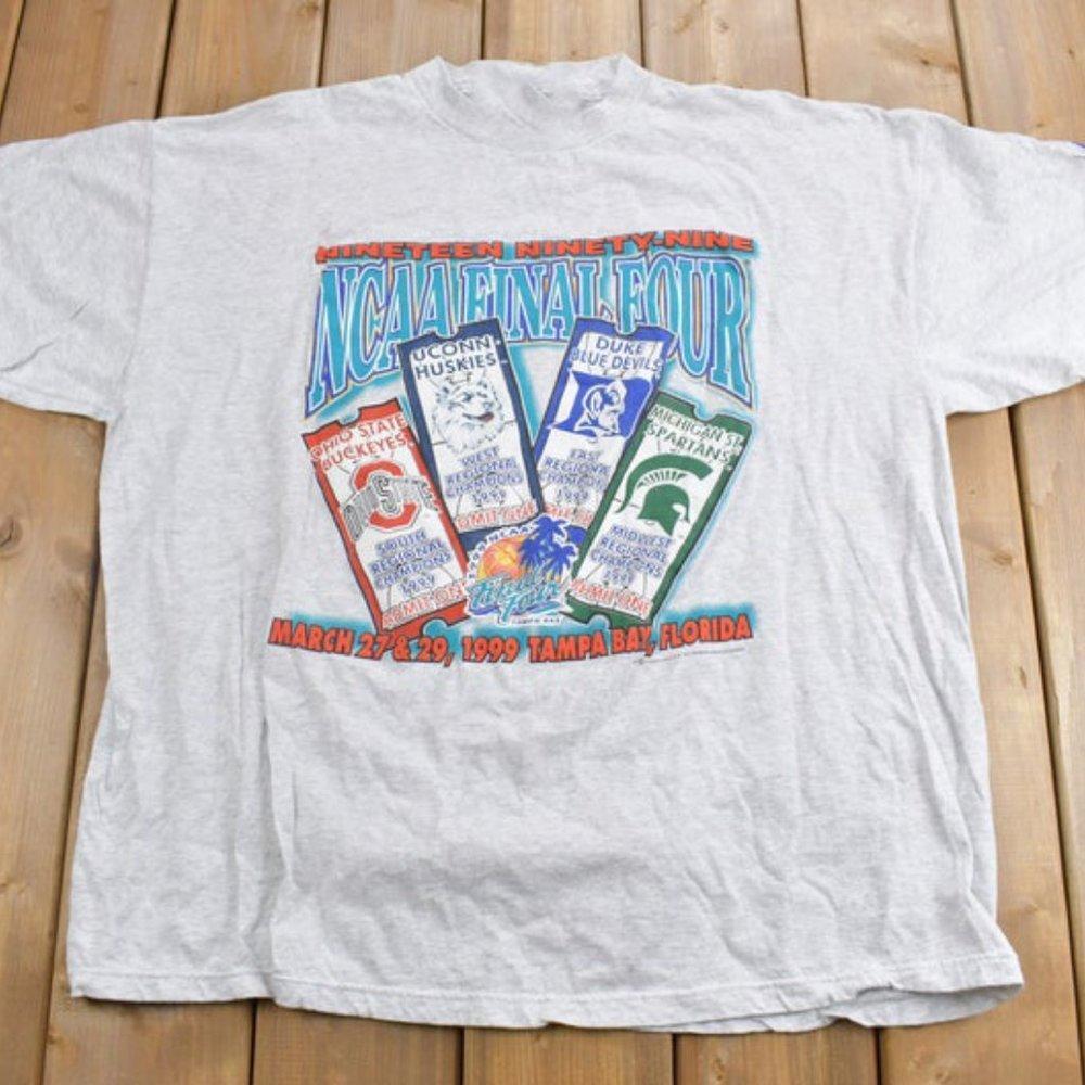 Retro 1999 Final Four Collegiate Athletic Final Four Americana Spor Shirt Col